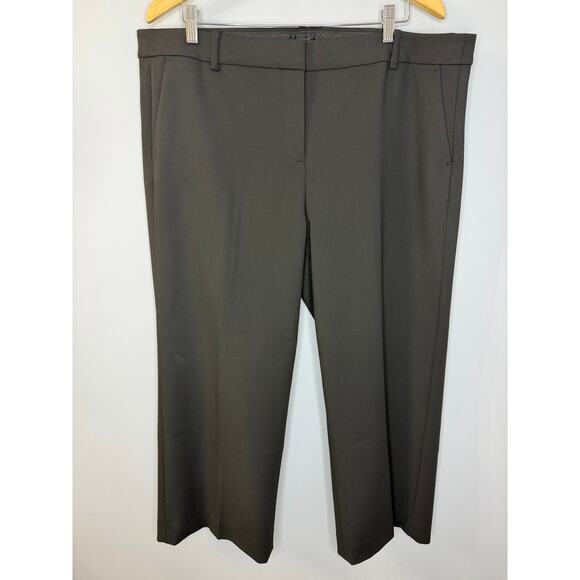 J. CREW High Rise Peyton Wide Leg Pant Four Season Stretch Black Women's 18 New - Picture 2 of 12